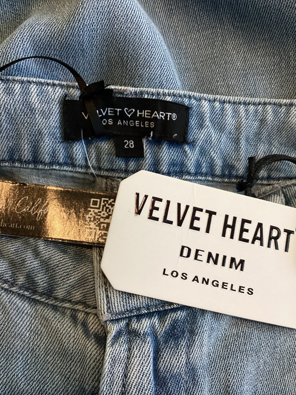 Velvet Heart Wide Leg Tencel Jeans New Size 28 Light Blue Denim - Picture 8 of 10